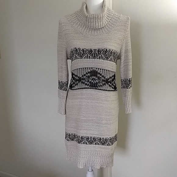 Maurices Dresses & Skirts - Maurices Aztec Cowl Neck Sweater Dress, Medium